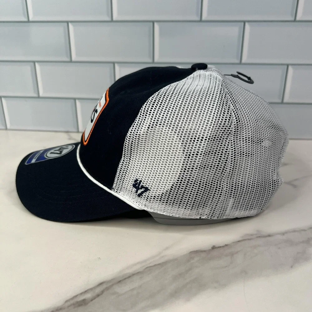 Chicago Bears Hat Cap Snap Back Trucker Navy‎ White NFL Football Kids Rope Mesh